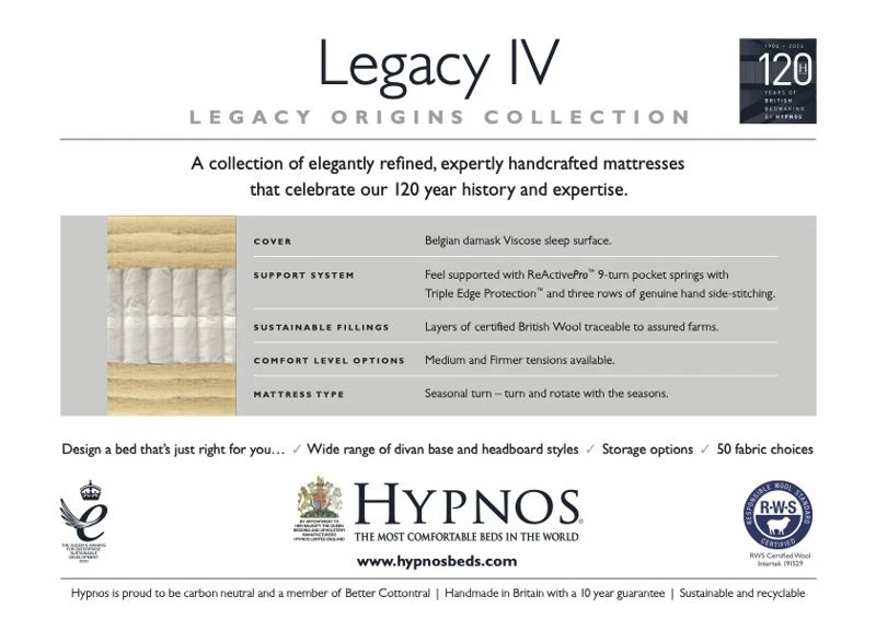 Hypnos Legacy Origins 4 Divan